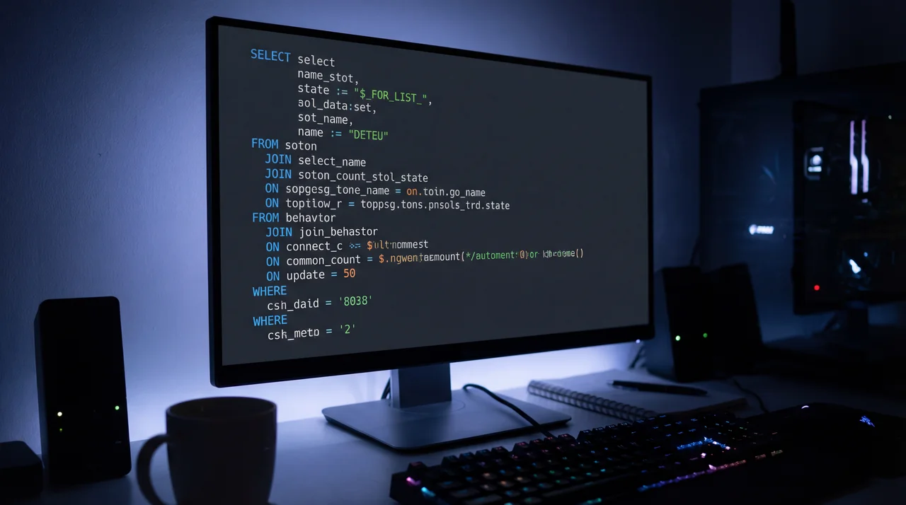 Monitor con código SQL